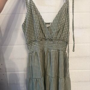Speechless Women's Green and Khaki Dress
